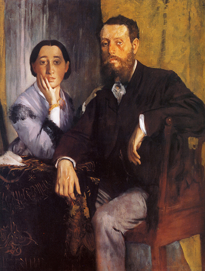 Edmond and Therese Morbilli Edgar Degas